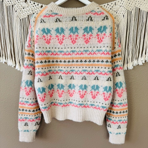 CLOSED knit alpaca blend sweater fair aisle Nordic print EUC XS D - Picture 2 of 8